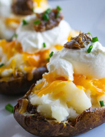 Baked Potato With Bacon Jam