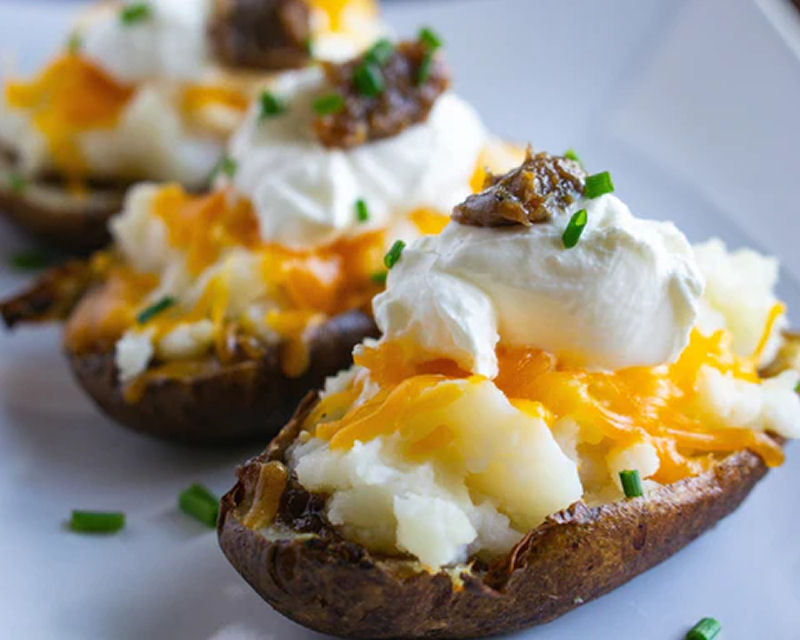 Baked Potato With Bacon Jam