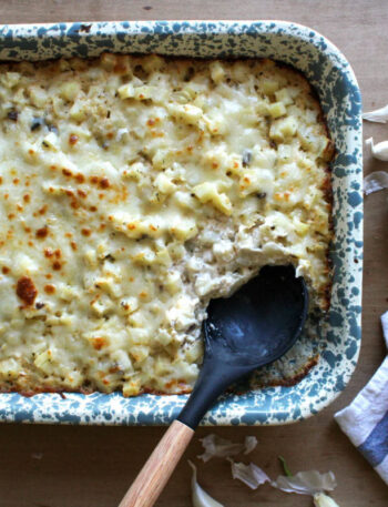 Cheesy Garlic Hash Brown Casserole from Country Home Creations