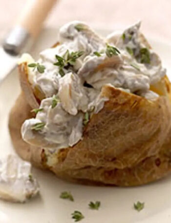 Weight Watchers Jacket Potato With Mushroom Filling