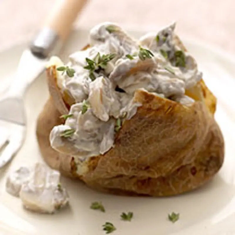 Weight Watchers Jacket Potato With Mushroom Filling