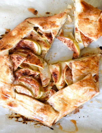 Rustic Caramel Apple Tart From Country Home Creations