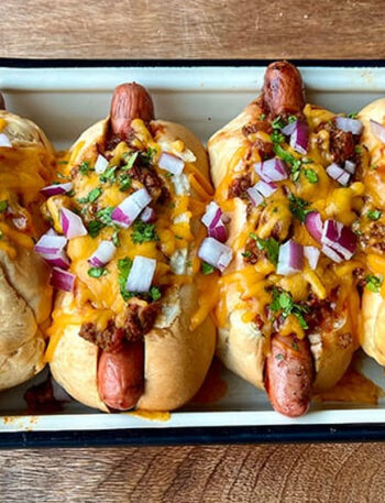 Baked Chili Cheese Dogs