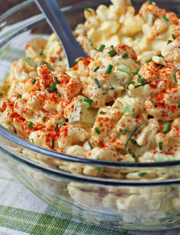 Deviled Egg Macaroni Salad