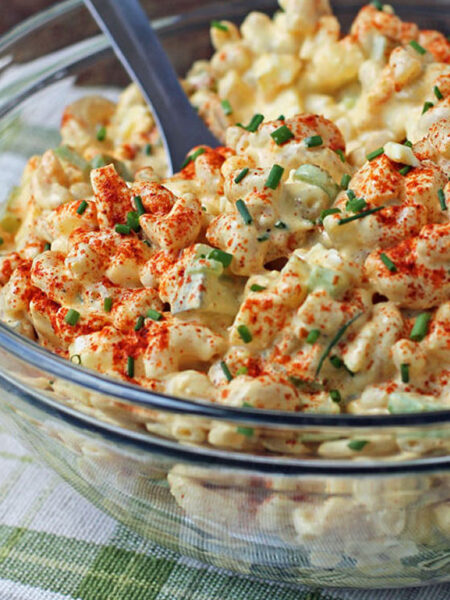 Deviled Egg Macaroni Salad