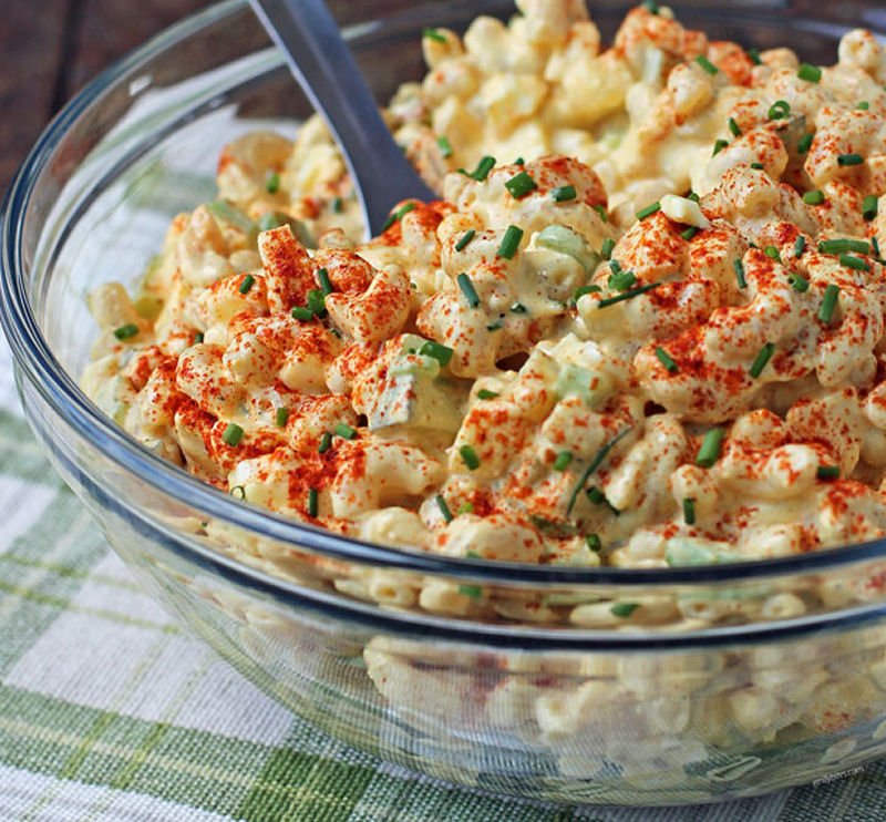 Deviled Egg Macaroni Salad