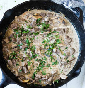 Beef Tenderloin Tips with Mushroom Gravy