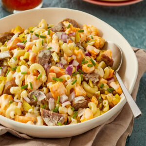 Summer Cheese Curd Macaroni Salad