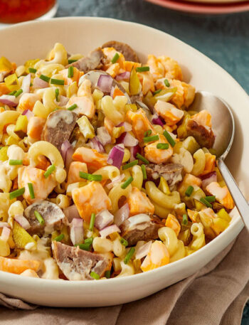 Summer Cheese Curd Macaroni Salad