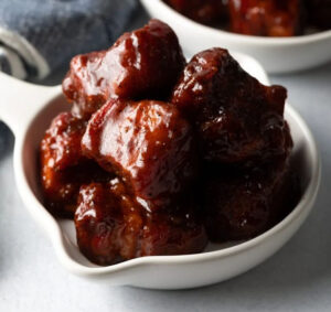 Oven Pork Belly Burnt Ends