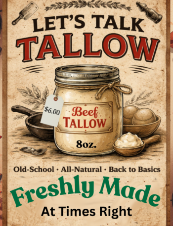 Fresh Made Beef Tallow